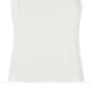 Aveto Junior's V Neck Soft Stretch Knit Solid Top White Size X-Large