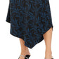 Alfani Women's Patterned MIDI Shift Skirt Blue Size 8