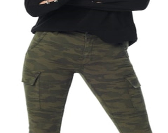 Joe's Jeans Women's Charlie Ankle Cargo Skinny Jeans Green Size 29