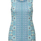 Charter Club Women's Mixed Print Sleeveless Dress Blue Size X-Large