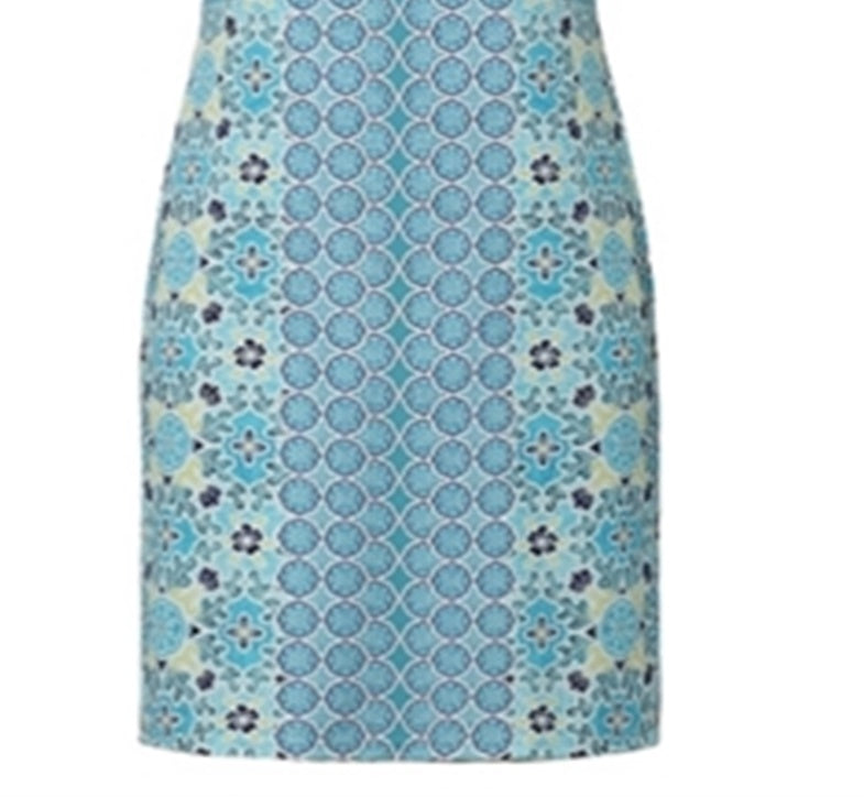 Charter Club Women's Mixed Print Sleeveless Dress Blue Size X-Large