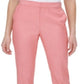 Tommy Hilfiger Womens Coral Zippered Pocketed Elastic Waist Partial Skinny Pants Pink Size 4