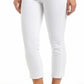 Max Studio Women's High Rise Frayed Crop Skinny Jeans White Size 10