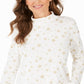 Karen Scott Women's Petite Snowy Glory Mock-Neck Top  White Size Petite M