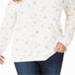 Karen Scott Women's Petite Snowy Glory Mock-Neck Top  White Size Petite M
