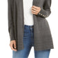 Charter Club Women's Open Front Cardigan Gray Size XX-Large