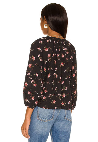 1.STATE Women's Floral Button up Shirt Black Size 1X