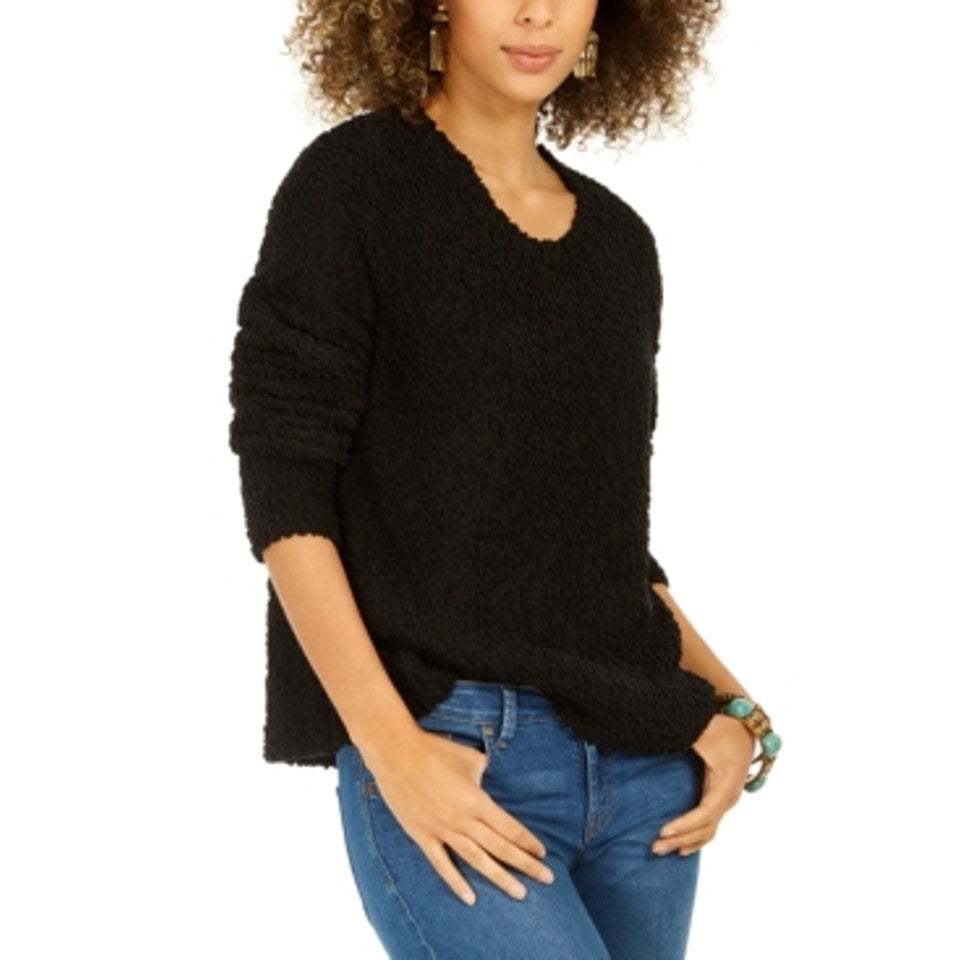 Style & Co Women's Boucle Sweater  Black Size 2XL