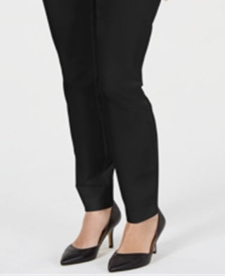 Alfani Women's Notched Pocket Slim Fit Pants Black Size 4