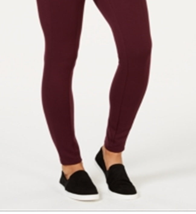 Style & Co Women's Solid Skinny Leggings Purple Size Petite L