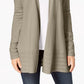 Charter Club Women's Open Front Cardigan Gray Size Small