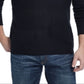 Weatherproof Vintage Men's Striped Crew Neck Sweater Black Size Medium