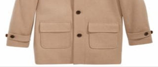 Ralph Lauren Big Boy's Plain Camel Coat Brown Size 8