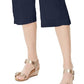 Karen Scott Women's Capri Pull on Pants Blue Size Petite Small