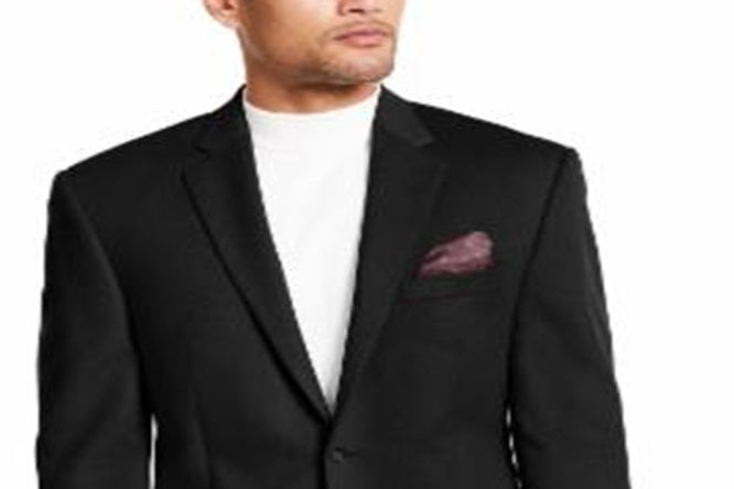 Ralph Lauren Men's Single Breasted Coats Black Size 50