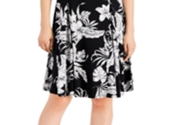 JM Collection Women's  Tropic Palapa Embellished Dress Black Size X-Small