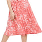 Charter Club Women's Floral-Print MIDI Knit Dress Red Size Large