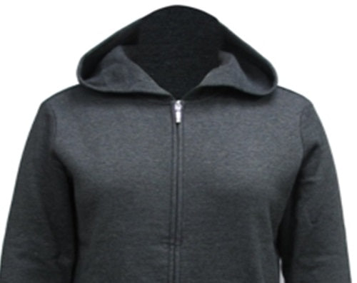 Karen Scott Women's Zip Front Hooded Sweatshirt Gray Size Small