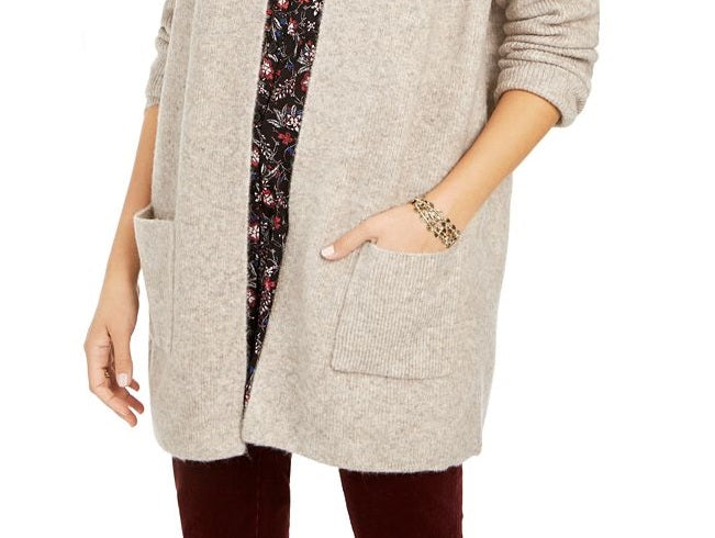 Style & Co Women's Open Front Topper Jacket Brown Size XX-Large