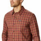 Columbia Men's Vapor Ridge Iii Modern Classic Fit Plaid Shirt Red Size 2XL