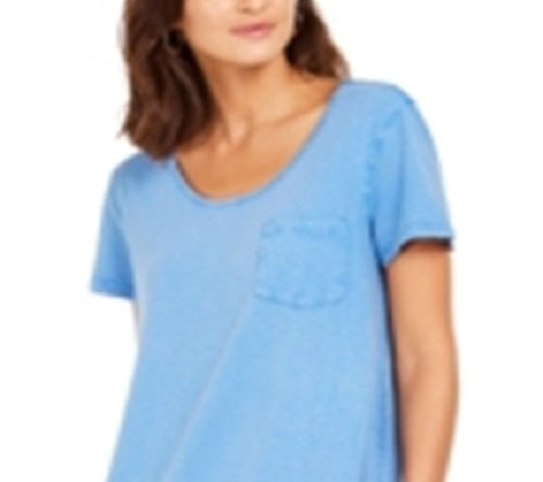 Style & Co Women's One Pocket T-Shirt Dress Blue Size Medium