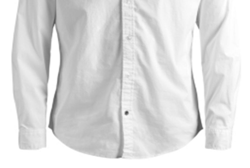 Jack & Jones Men's Skull Detailed Slim Fit Shirt White Size X-Large