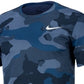 Nike Men's Big Tall Dry Tee Legend Camouflage AOP T Shirt Blue Size Large