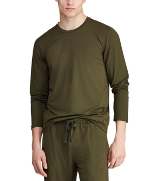 Polo Ralph Lauren Men's 4D Flex Microfiber Pajama Shirt Green Size M