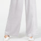 INC International Concepts Women's Paper Bag Dressy Wide Leg Pants Silver Size 2