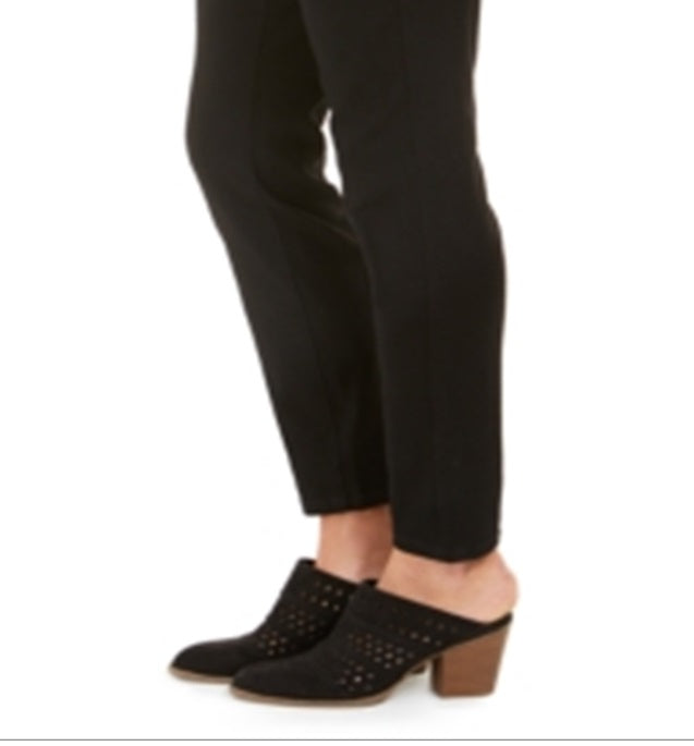 Style & Co Women's Bling Pocket Tummy Control Jeans Black Size 16 Petite