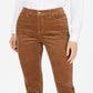 Charter Club Women's Lexington Straight Leg Corduroy Pants Brown Size 12 Petite