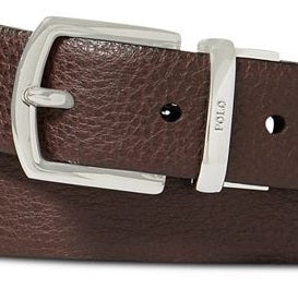 Polo Ralph Lauren Men's Reversible Pebble Leather Belt Brown Size 32