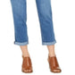 Style & Co Women's Ella Cuffed Boyfriend Jeans Blue Size Petite Medium