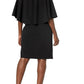 Calvin Klein Women's Plus Size Capelet Sheath Dress Black Size 22W