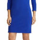 Lauren Ralph Lauren Women's Casual Dresses Button-Accent 3/4 Sleeve Sheath Dress Size 8