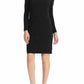 Ralph Lauren Womens Long Sleeve Above the Knee Body Con Dress Black Size 2 P