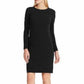 Ralph Lauren Womens Long Sleeve Above the Knee Body Con Dress Black Size 2 P