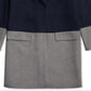 Tommy Hilfiger Girl's Adaptive Color Block Wool Coat Grey Size XS