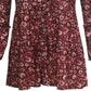 Style & Co Women's Floral Print Tunic Wine Size XX-Large