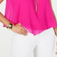 Thalia Sodi Women's Sleeveless Necklace Top Pink Size Medium