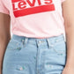 Levi's Women's Cotton Graphic Logo T-Shirt Pink Size XX-Large