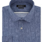 DKNY Men's 17 Button Down Slim Fit Stretch Dress Blue Size X-Large