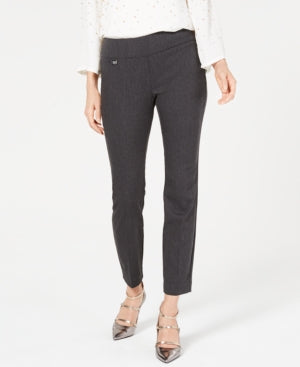 Alfani Women's Gray Heather Skinny Wear to Work Pants Size 8