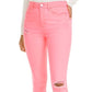 Tinseltown Junior's Neon Wash Skinny Jeans Pink Size 9