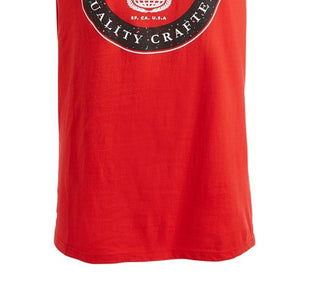 Levi's Men's Circular Logo T-Shirt Red Size Medium