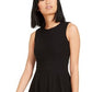 Calvin Klein Women's Embroidered a Line Dress Black Size 2
