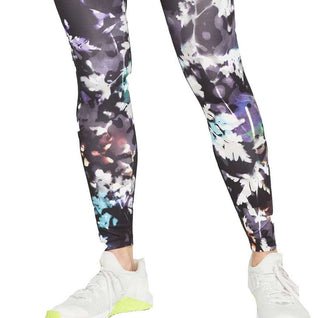 Nike Women's Printed Washed Floral Tights Black Size Large