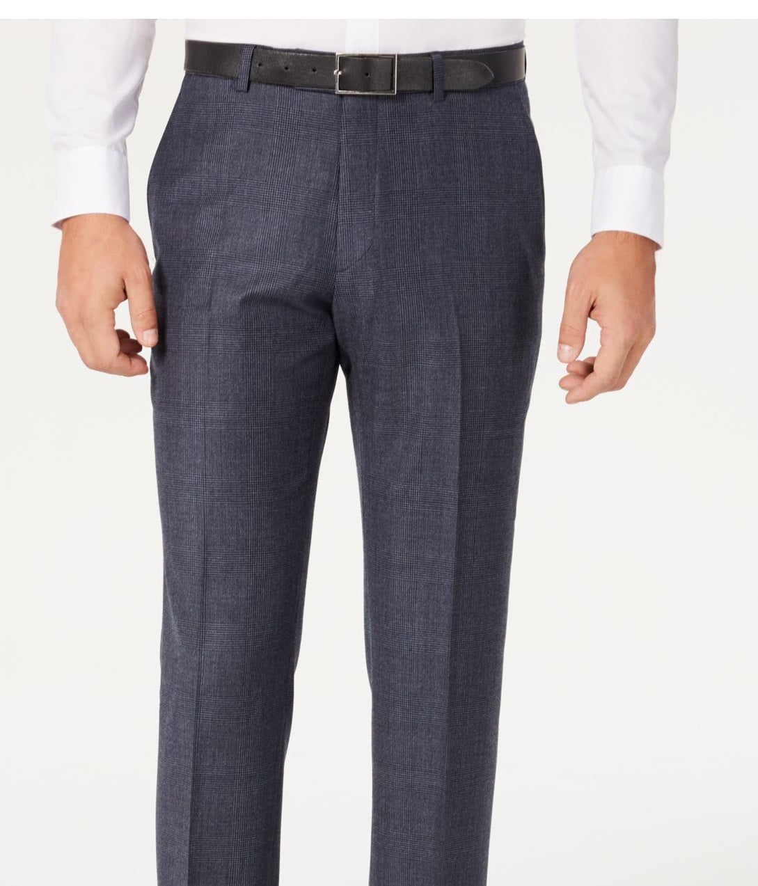 Tommy Hilfiger Men's Tyler Modern Fit Plaid Dress Pants Blue Size 32X32