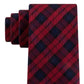 Tommy Hilfiger Men's Silk Plaid Neck Tie Red One Size