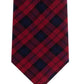 Tommy Hilfiger Men's Silk Plaid Neck Tie Red One Size